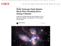 Webb Telescope Finds Massive Shock Wave Wreaking Havoc Among 5 Galaxies